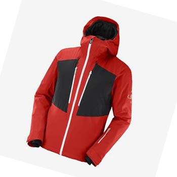 Salomon HIGHLAND INSULATED Kabát Férfi Piros | HU 2331OKI